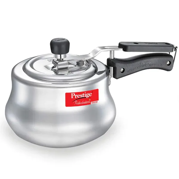 prestige nakshatra aluminium pressure cooker handi 2.0 ltr (