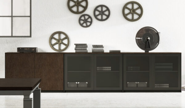 Swadeshi Bharat  Low Filing Cabinet With Wood Doors