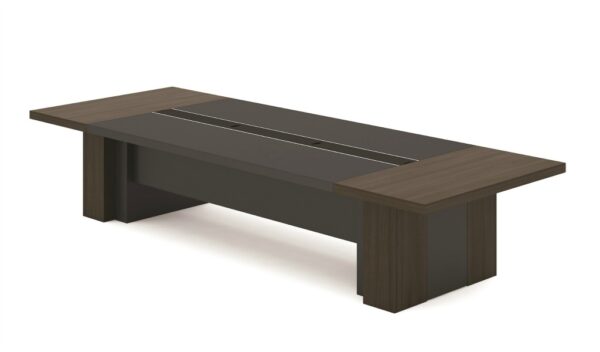 Swadeshi Bharat  12 Feet Conference Table In Dark Oak