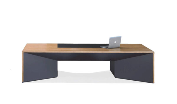 Swadeshi Bharat  8.5 Feet Office Table In Zebra Veneer
