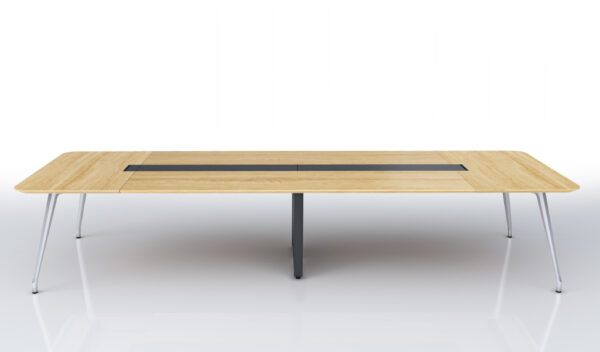 Swadeshi Bharat  13 Feet Meeting Table in Light Oak