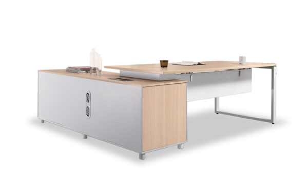 Swadeshi Bharat  6 Ft. Office Desk With Wire Box