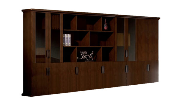 Swadeshi Bharat  13 Feet Bookcase In Sapele Veneer