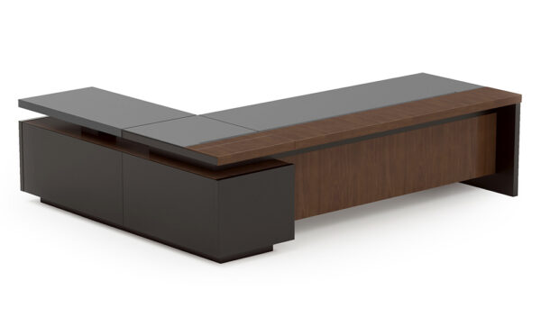 Swadeshi Bharat  8 Ft Office Desk With Height Adjustable Side Desk