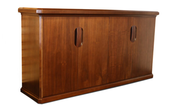 Swadeshi Bharat  4 Door Credenza In Rich Walnut Veneer