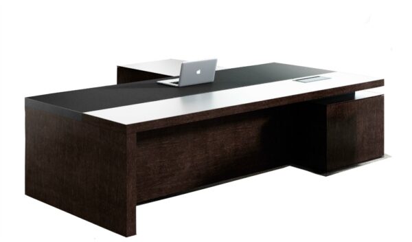 Swadeshi Bharat  8 Feet Office Table In Wenge Veneer