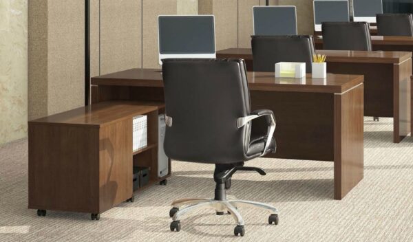 Swadeshi Bharat  6 Feet Office Desk With Credenza