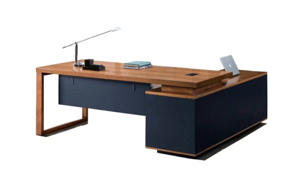 âJosepâ 5 Feet Office Desk In Walnut Veneer