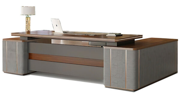 Swadeshi Bharat  8 Feet Office Table With Side Cabinet