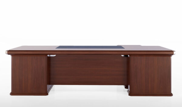 Swadeshi Bharat  8 Feet Classical Office Table In Sapele Veneer