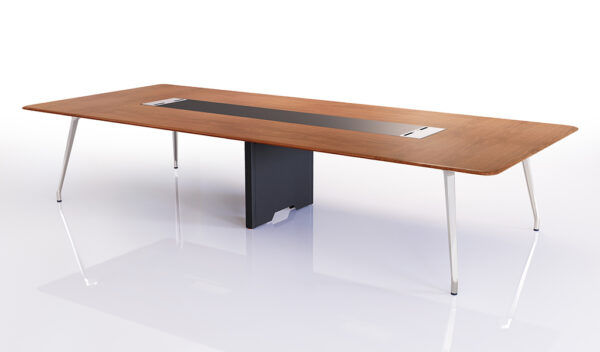 Swadeshi Bharat  13 Ft Meeting Table in Open Pore Walnut Veneer