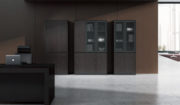 Swadeshi Bharat  5 Door Storage Cabinet In Glass & Wood