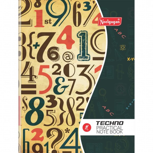Neelgagan Techno Practical Notebook, (21.50cm X 26.50cm) (Hardbound)/ 180 Pages