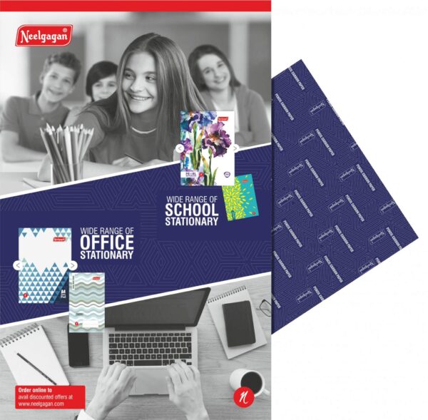 Neelgagan Pencil Carbon Paper – Royal Blue Impressions 100 Sheets, (21cm X 33cm) (PACK OF 1)