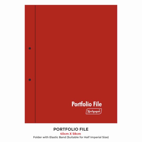 Neelgagan Portfolio File, (40cm X 58cm), Folder With Elastic Band