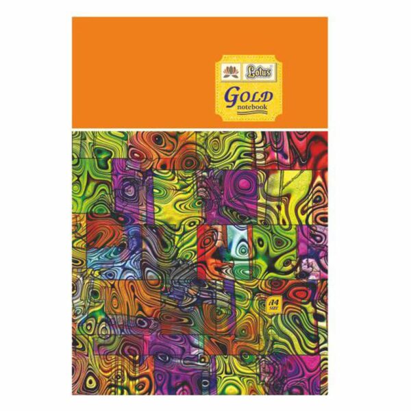 Lotus Gold Notebook Hard Bound 144 Pages Hindi (PACK OF 3)