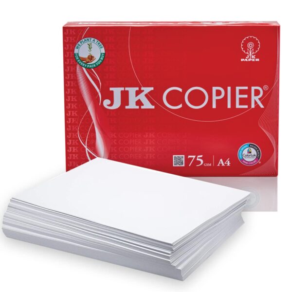 JK  A4 Paper 75 GSM 500 Sheets (Pack Of 2 Ream)