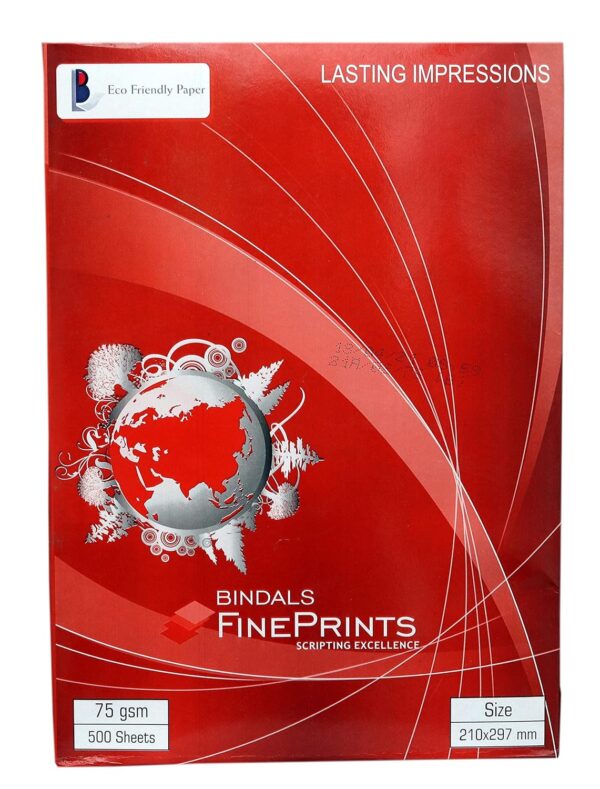 BINDAL A4 Copier Paper Ream 75 GSM 500 Sheets