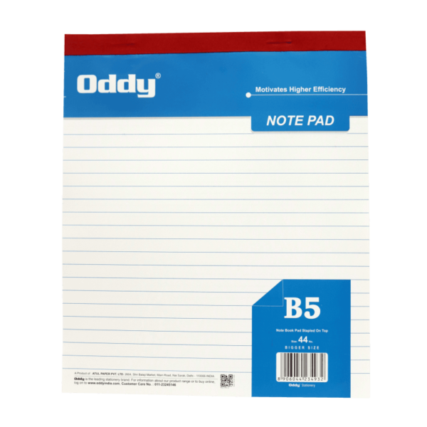 Oddy Writing Pad 1/6 (44 No.) - WPB580 (PACK OF 5)
