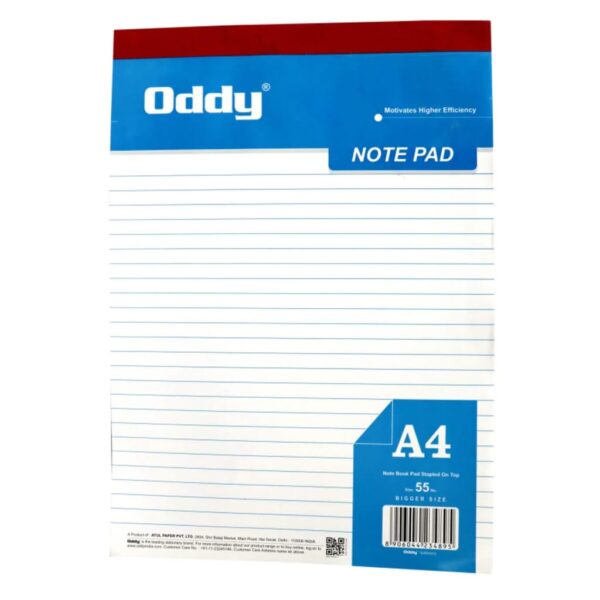 Oddy Writing Pad 1/4 (55 No.) - WPA440  (PACK OF 5)